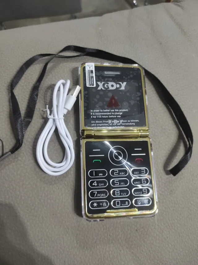 Móvil XGODY Senior Llamada Emergencia Dorado