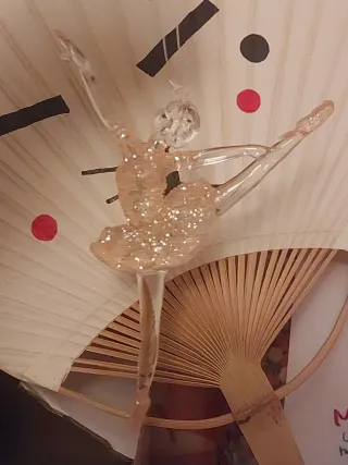 Adorno Bailarina Cristal Navidad