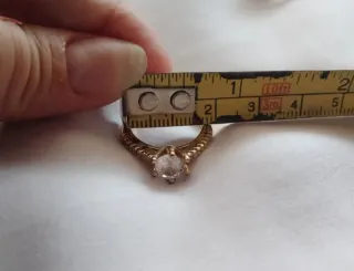 Anillo piedra brillante acero inoxidable 