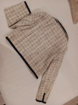 Blazer Morgan cuadros blanco y negro talla 40