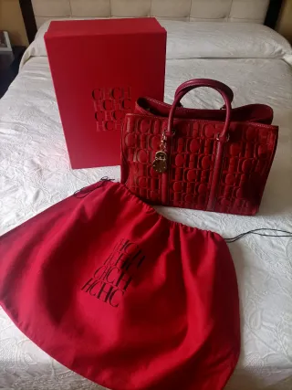 Bolso Carolina Herrera CH Logo Rojo