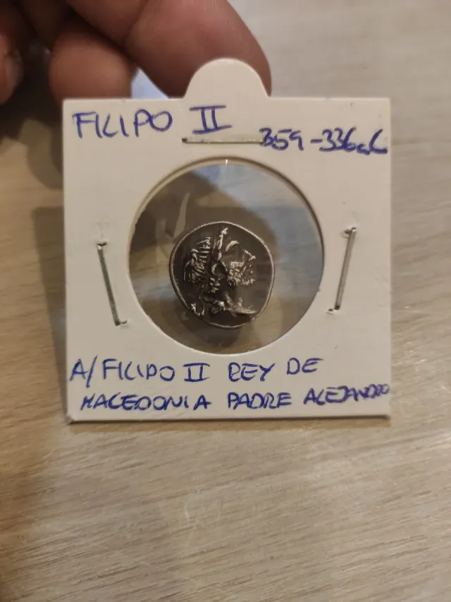 Moneda Griega Filipo II 359-336 a.C.