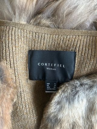 Chaleco Piel Conejo/Mapache CORTEFIEL - Talla S