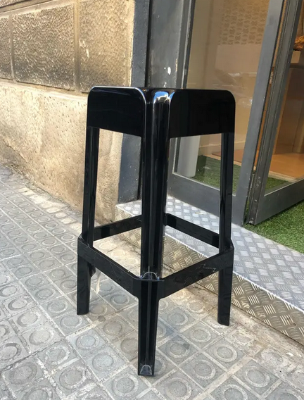 Sgabello Pedrali Rubik nero