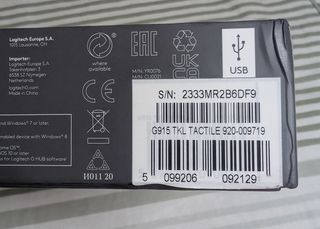 Teclado Logitech G915 TKL Lightspeed Inalámbrico