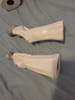Lote 5 figuras porcelana mujer vestida