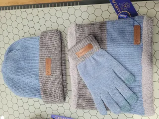 Conjunto Caramelo: Gorro, Buf y Guantes