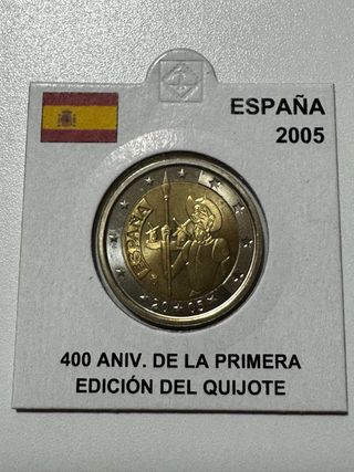 Moneda 2€ España 2005 Quijote UNC