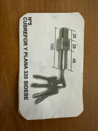 Cilindro de seguridad Sidese N°5