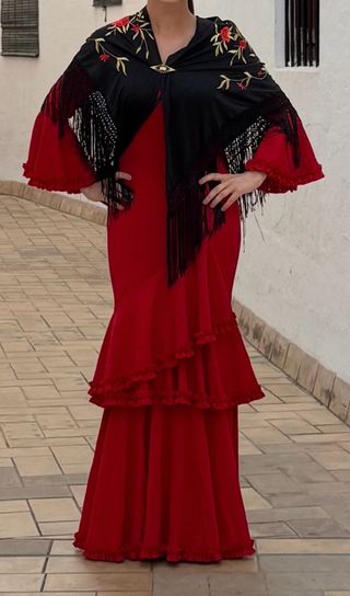 Vestido Flamenca Rojo 