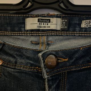 Jeans Bershka Super Skinny Denim Scuro (XS/34)