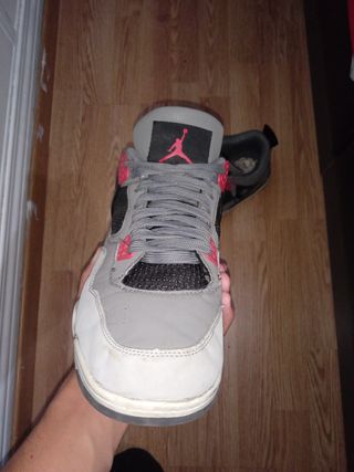 Jordan Retro 4 Gris Rojo