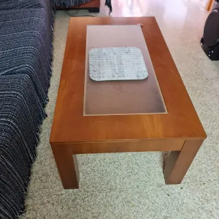 Mesa de comedor de madera+mueble tv sin tv