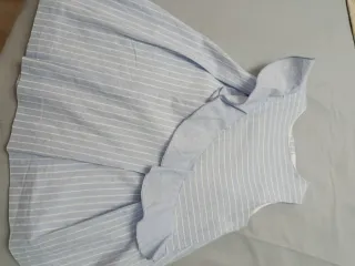 Vestido niña rayas volantes