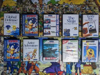 Juegos Sega Master System: Global Defense, Sonic, 
