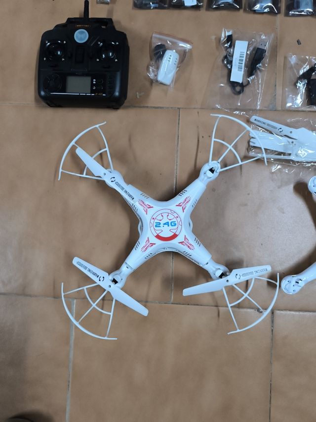 PACK DRONES Syma X5C-1 Drone Blanco con Cámara +2