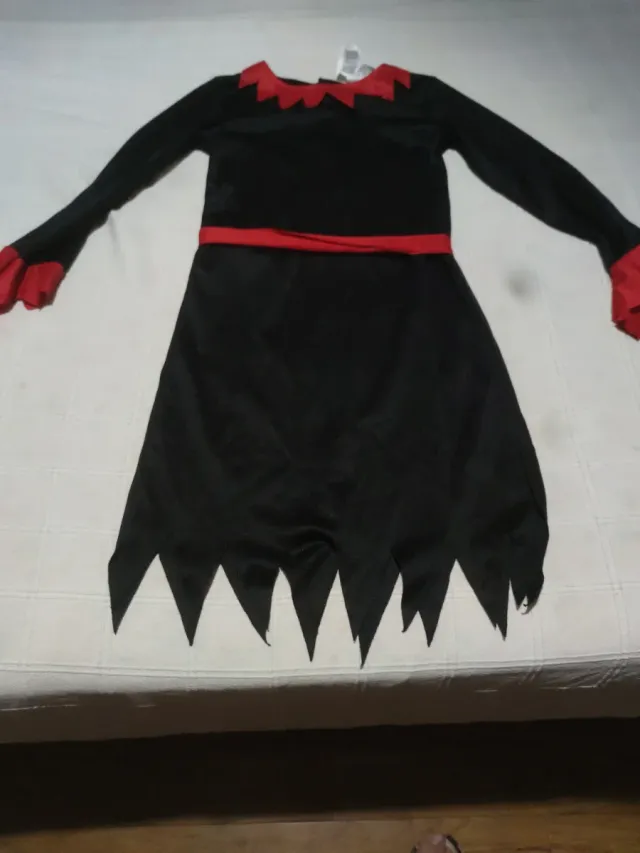 Disfraz Bruja 3-4 años Negro/Rojo
