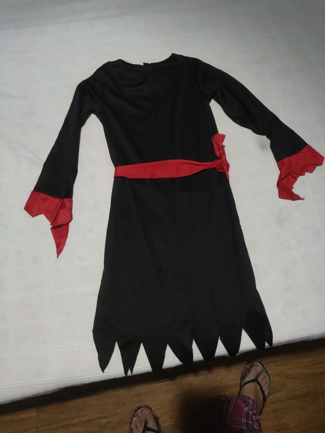 Disfraz Bruja 3-4 años Negro/Rojo