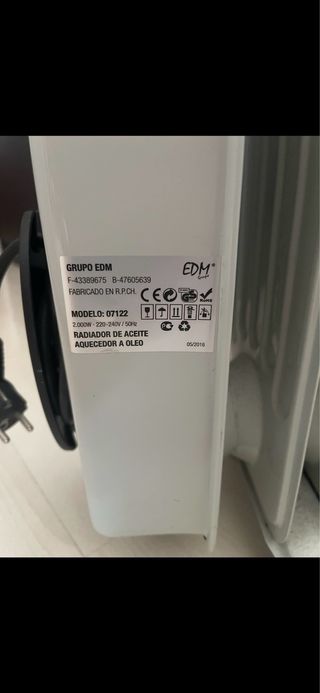 Radiador de aceite blanco