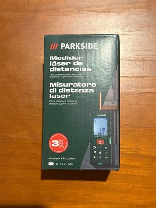 Medidor Láser Distancias Parkside.