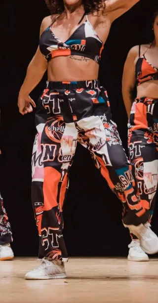 Conjunto top y pantalón estampado