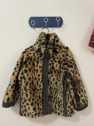 Pelliccia leopardata manica 3/4