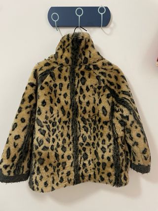 Pelliccia leopardata manica 3/4