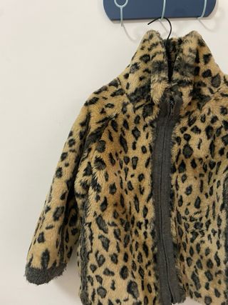 Pelliccia leopardata manica 3/4