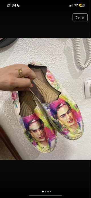 Alpargatas cuero Frida Kahlo multicolor