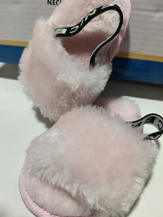 Pantuflas bebé rosa talla 11