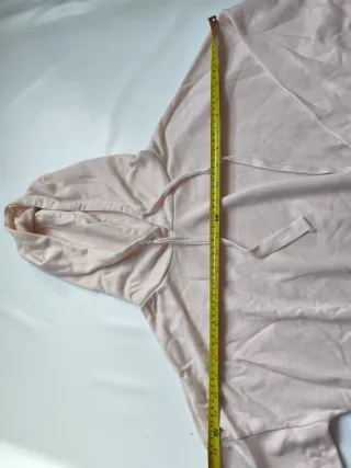Sudadera rosa corta con cordones