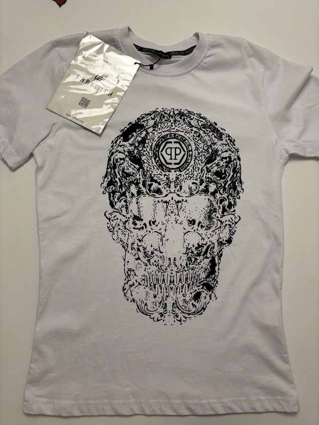 Camiseta Philipp Plein Blanca Talla M