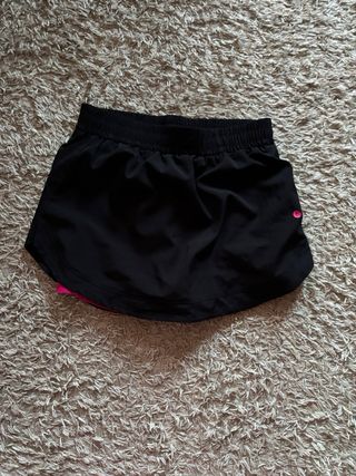 Pantalón corto deportivo Boomerang negro/rosa