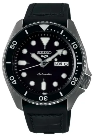 Reloj Seiko 5 Automatico Negro/Plata