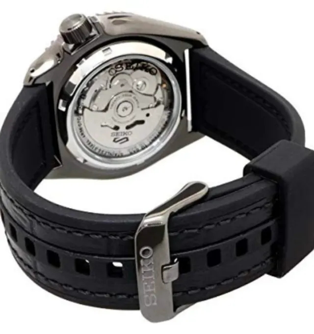 Reloj Seiko 5 Automatico Negro/Plata