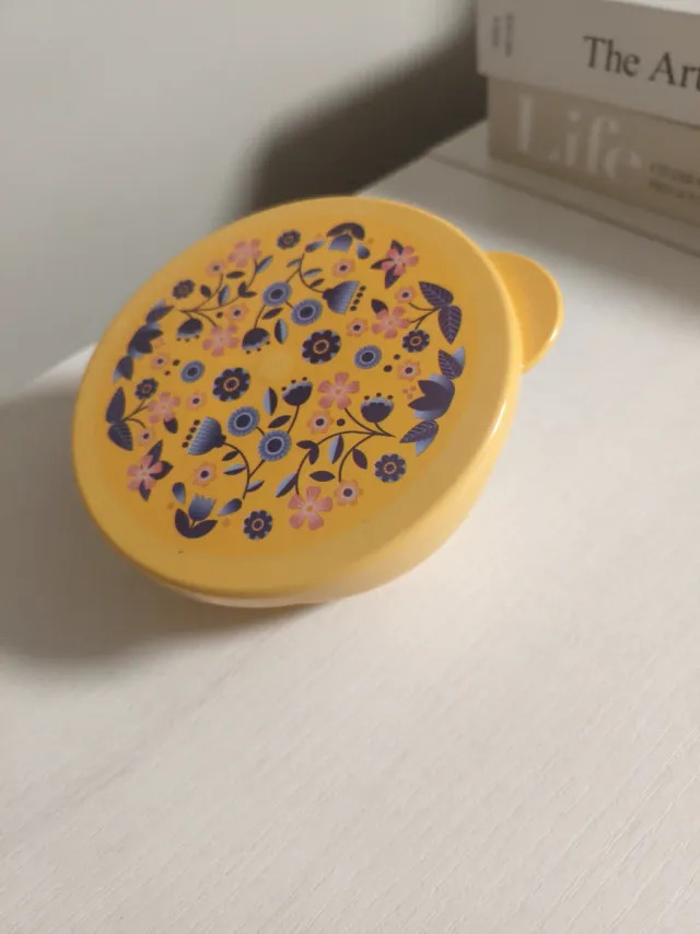 Bol Tupperware Amarillo Floral