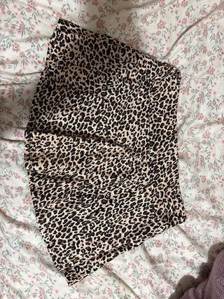 Falda Leopardo Beige y Marrón