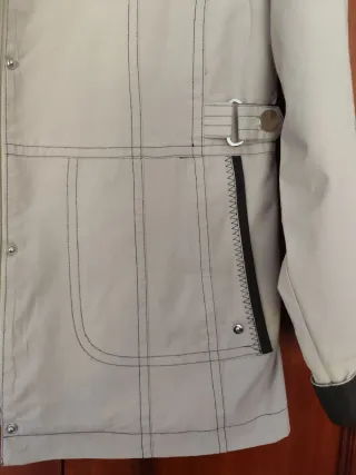 Parka señora talla 46 beige y marrón