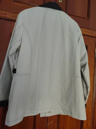 Parka señora talla 46 beige y marrón