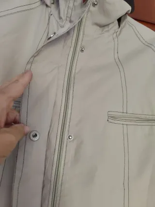 Parka señora talla 46 beige y marrón