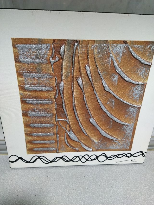 Lienzo abstracto cuadrado