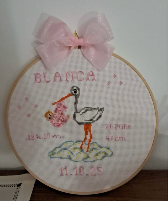Bastidor bordado bebé personalizado