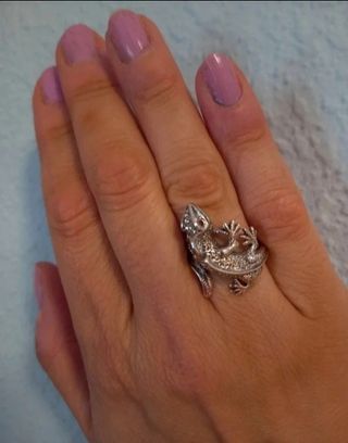 Anillo gato ojos verdes