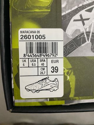 Botas de fútbol Munich negras sin estrenar