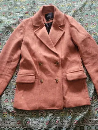 Cappotto rosa doppiopetto