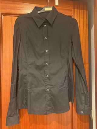Camisa Prada Algodón Negra 