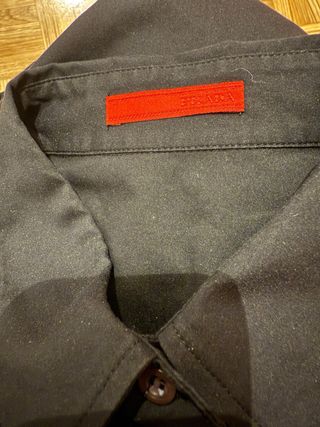 Camisa Prada Algodón Negra 