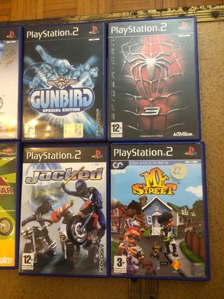 Giochi PS2: Cars, Whiteout, TIF, Gunbird, Spiderma