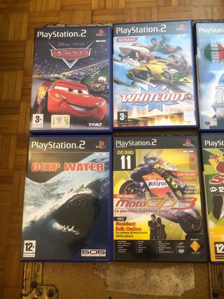 Giochi PS2: Cars, Whiteout, TIF, Gunbird, Spiderma