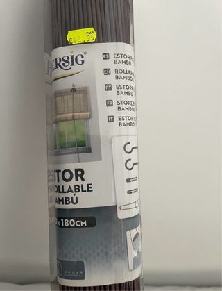 Estor enrollable bambú 100x180cm